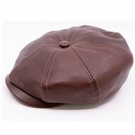 stetson hatteras newsboy cap lamb nappa brown