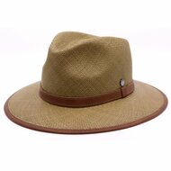 vintimilla outdoor fedora panama leder oliv