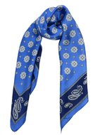 onkar neckerchief zijdemix paisley royal blue