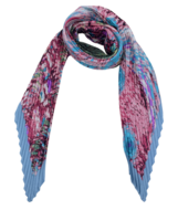 onkar neckerchief plisse satijn pink and blue