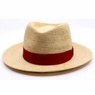 signes fedora sella trilby panama crochet natural terracotta