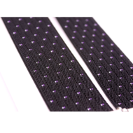 dobrefa klassieke bretels dots dessin black lilac