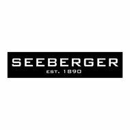 seeberger visor cap katoen papierstro black