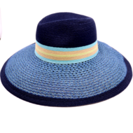 bedacht zomer fedora kraft hennepmix donkerblauw