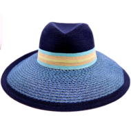 bedacht zomer fedora kraft hennepmix donkerblauw