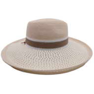 bedacht zomer fedora kraft hennepmix creme en naturel