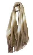 onkar zomer sjaal katoenmix ombre beige