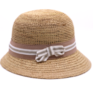 bedacht cloche taccia crochet raffia naturel 