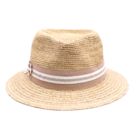 bedacht fedora taccia crochet raffia naturel 