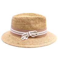 bedacht fedora taccia crochet raffia naturel 