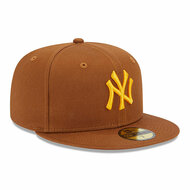 new era baseball cap league essential 59fifty new york yankees tan yellow