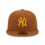 new era baseball cap league essential 59fifty new york yankees tan yellow