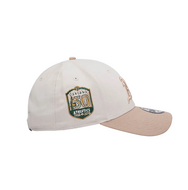 new era baseball cap 9forty oakland athletics patch world series stone camel