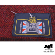 city sport sjaal scheerwol british tweed visgraat wijnrood