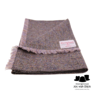 city sport sjaal harris tweed grof visgraat taupe spikkel multi 