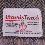 city sport sjaal harris tweed grof visgraat taupe spikkel multi 