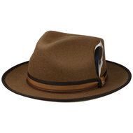 stetson fedora tricolor wolvilt cognac