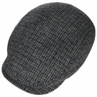 stetson driver cap harris tweed grijs blauw