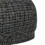 stetson driver cap harris tweed grijs blauw