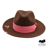 bespoke panizza fedora haarvilt pink autumn