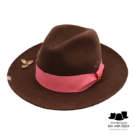 bespoke panizza fedora haarvilt pink autumn