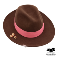 bespoke panizza fedora haarvilt pink autumn