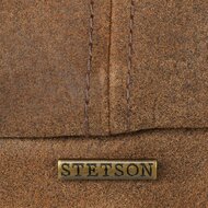 stetson hatteras newsboy cap pigskin leather brown