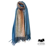 onkar sjaal wolmix wild heart blauw terra