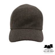 wigens baseball classic cap met oorklep wol olive melange