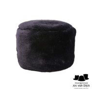 bedacht toque suze faux fur po black