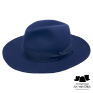 borsalino qs folar fedora brede rand haarvilt navy blauw