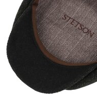 stetson hatteras newsboy cap ruige tweed dark olive