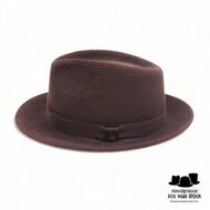 mayser denver trekking mid fedora furfelt breton chocoladebruin