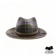 jos van dijck fedora tweedhoed plaid verde