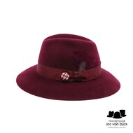 panizza bespoke fedora haarvilt burgundy dapper 