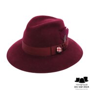 panizza bespoke fedora haarvilt burgundy dapper 