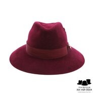 panizza bespoke fedora haarvilt burgundy dapper 