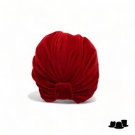 jos van dijck deluxe turban velvet deep red