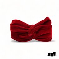 jos van dijck deluxe hoofdband velvet deep red