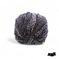 jos van dijck turban lurex black and silver