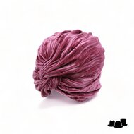 jos van dijck turban geplet fluweel oud roze