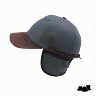 alfonso deste baseball cap met oorklep waterafstotend groen