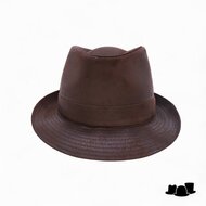 jos van dijck trilby vegan leather bruin