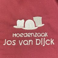 jos van dijck trilby wolmix suedine zwart argyle