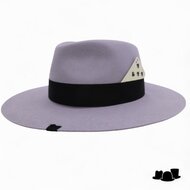 panizza bespoke fedora latina 27 distressed shades grijs