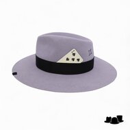 panizza bespoke fedora latina 27 distressed shades grijs