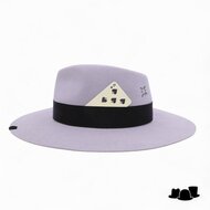 panizza bespoke fedora latina 27 distressed shades grijs