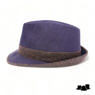 jos van dijck trilby jeans contrast tweed