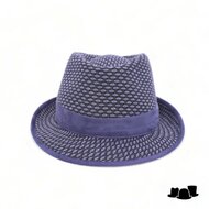 jos van dijck trilby wolmix suedine navy argyle