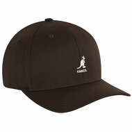 kangol baseball cap flexfit wool brown